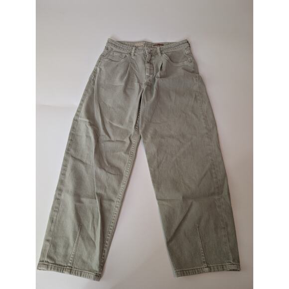 Anthropologie Pilcro Breaker Relaxed Jeans Light Wash Barrel Green Womens Sz 29 - Picture 3 of 16